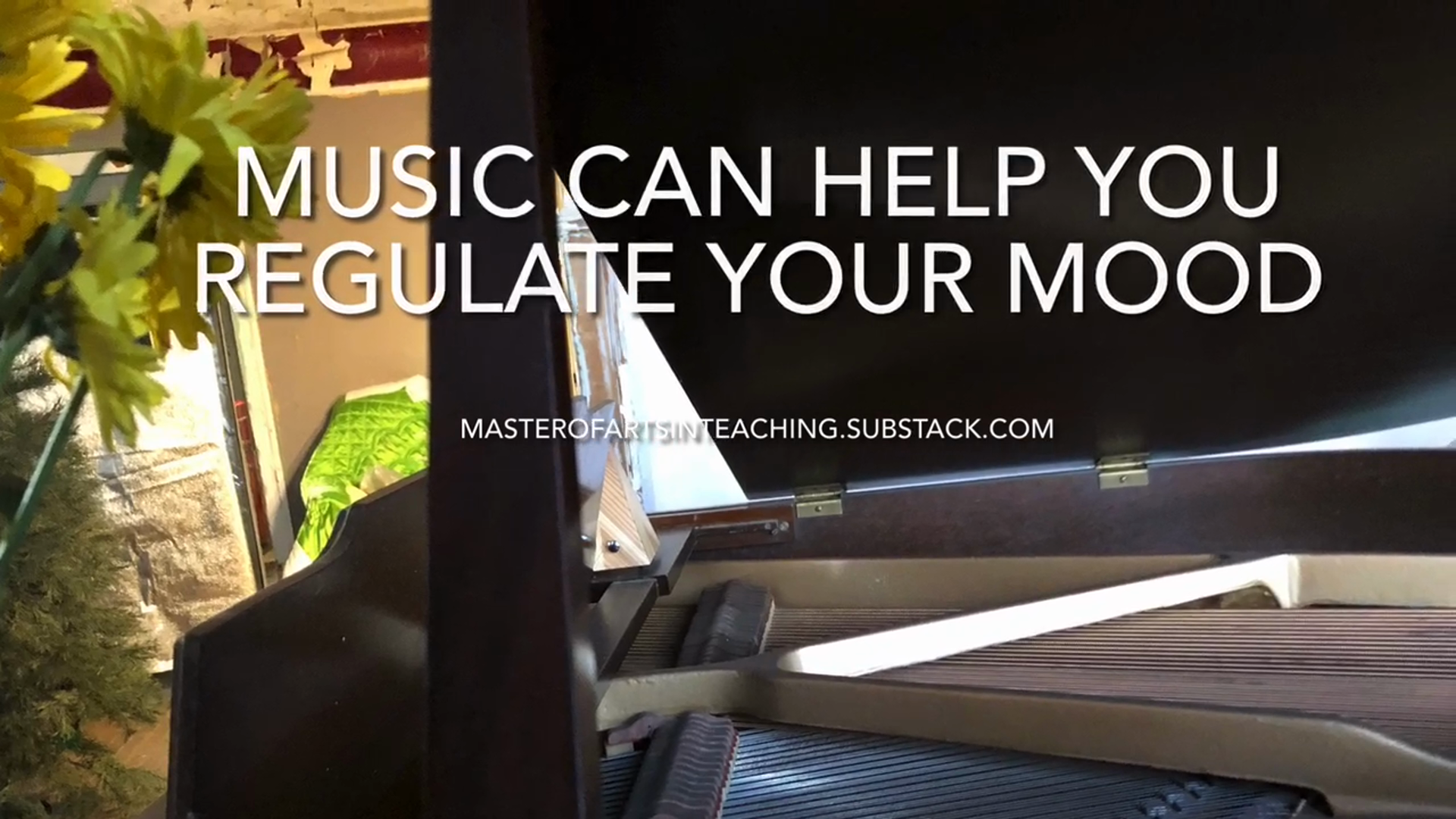 Music is a mood regulator