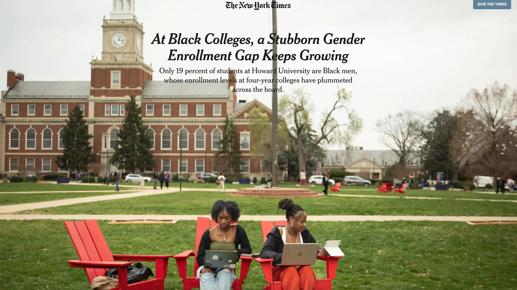 Where Are the Black Men at HBCUs?