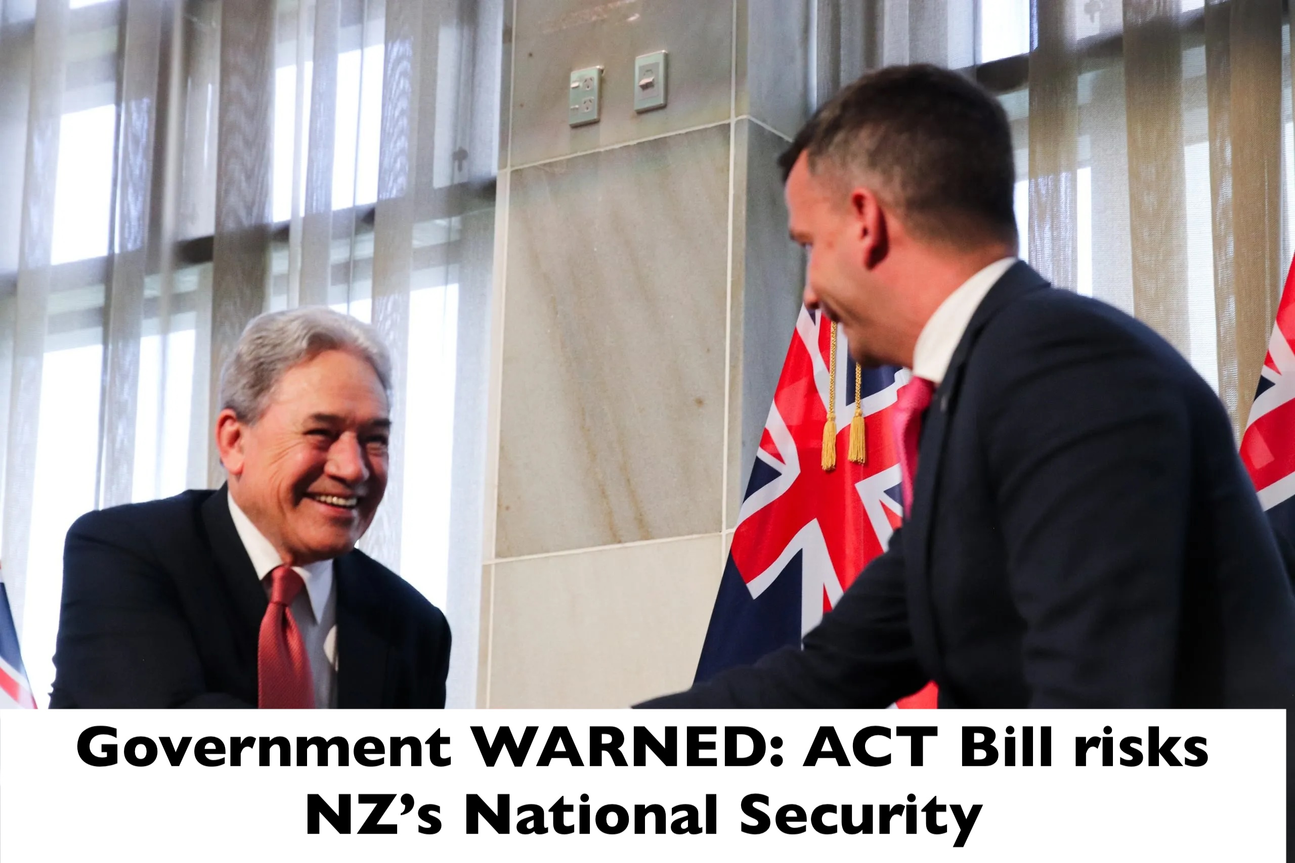 GCSB & NZSIS warn ACT Bill risks NZ's National Security