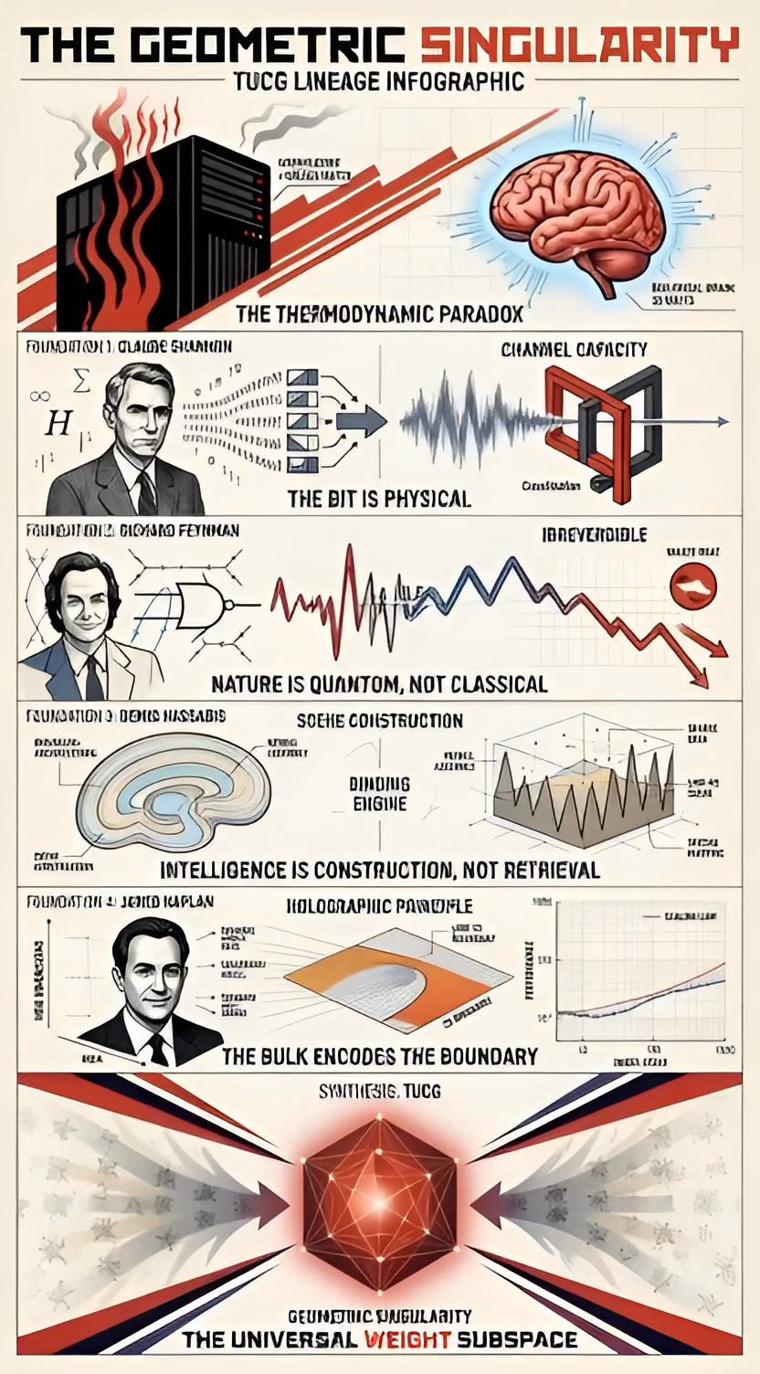 The Geometric Singularity: Tracing the Intellectual Lineage of Universal Cognitive Geometry