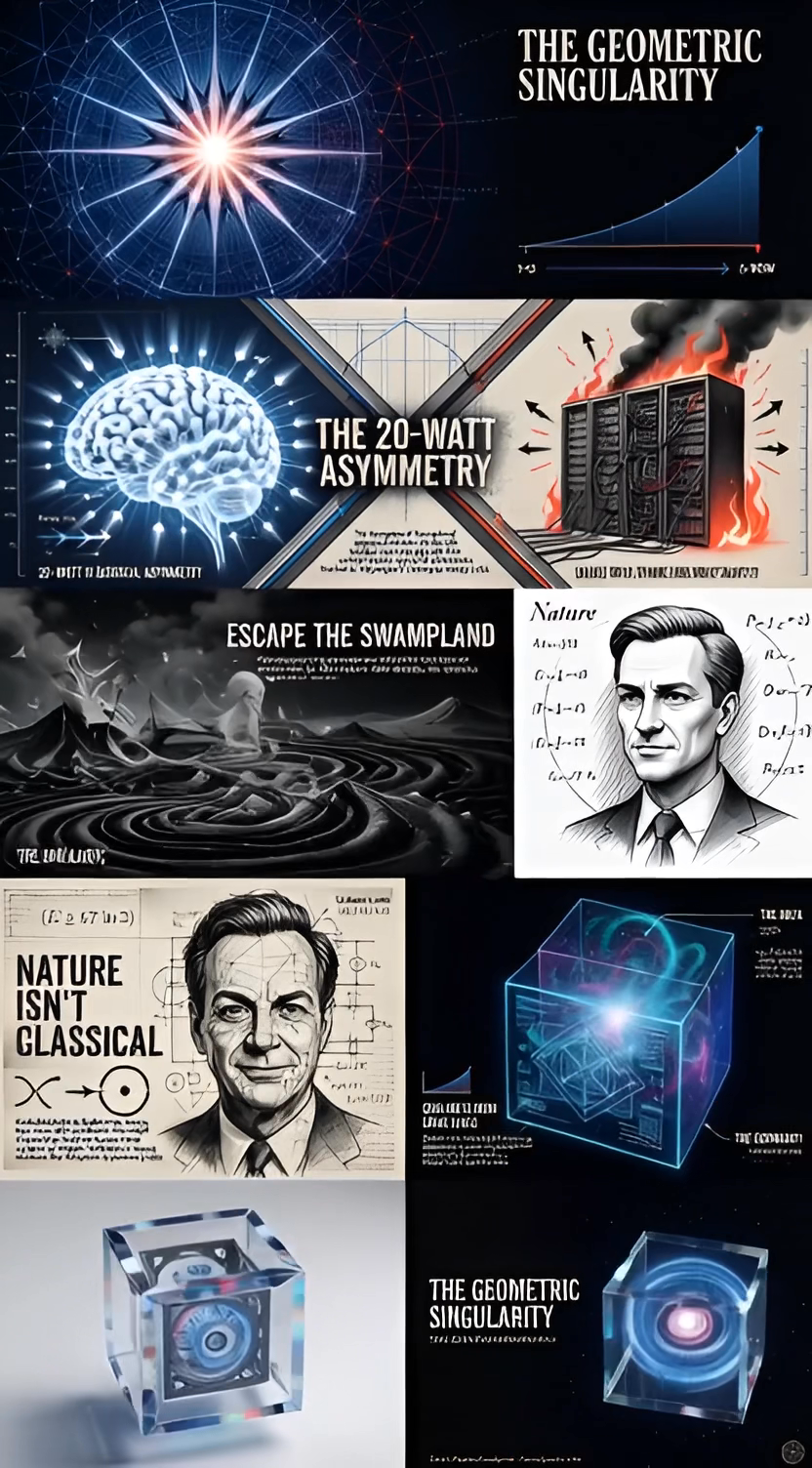 The Geometric Singularity: The Algorithm of Existence and the Thermodynamic Limits of Computation