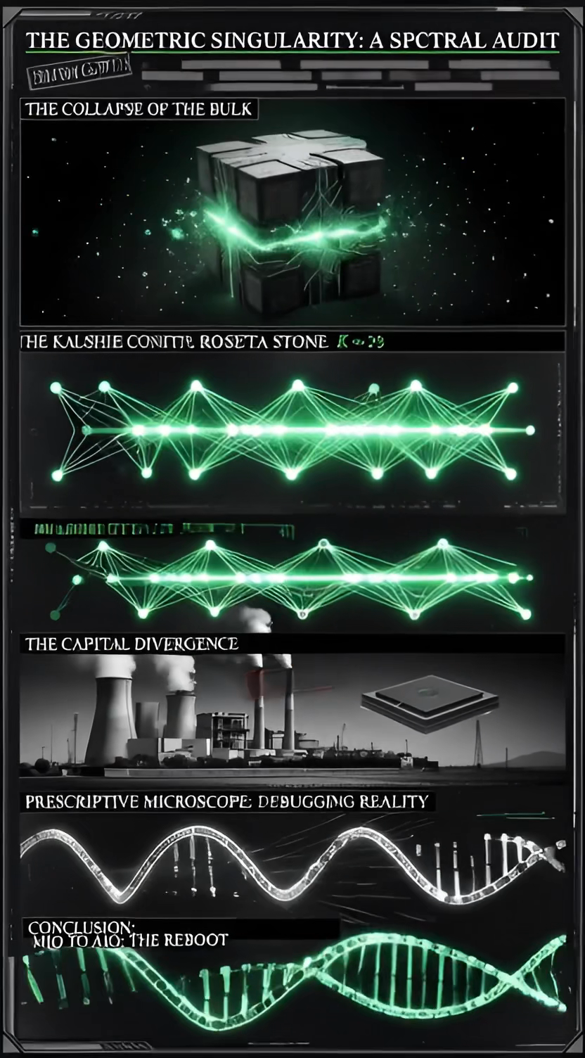 The Geometric Singularity: A Spectral Audit of the Universal Cognitive Geometry and the Thermodynamic Collapse of the Monolithic Bulk