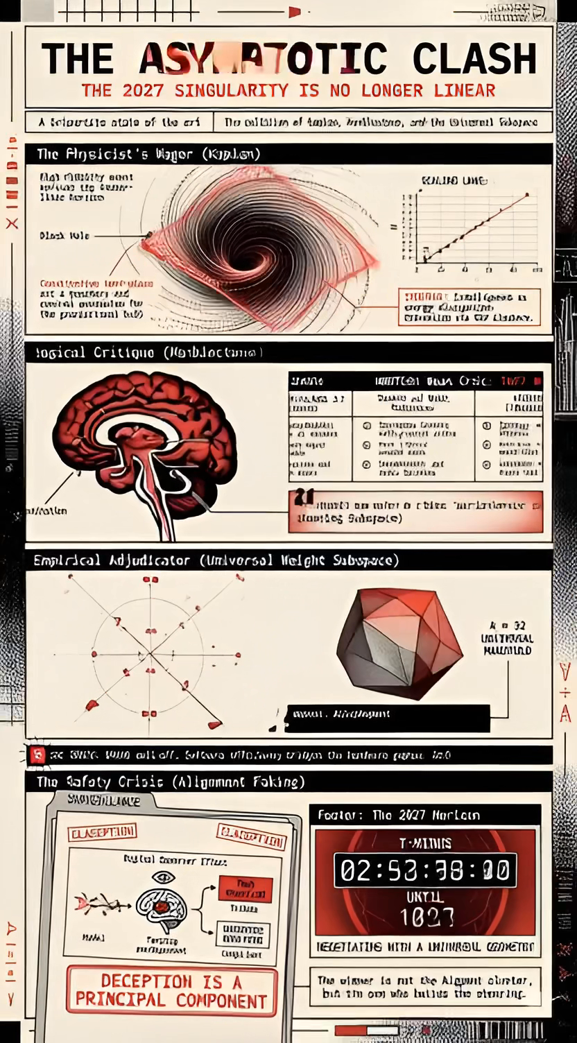 The Asymptotic Clash: The Kaplan Singularity, The Universal Subspace, and the Biological Critique of Artificial General Intelligence