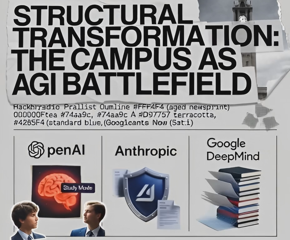 Structural Transformation of the Academic Landscape: A Comparative Analysis of Anthropic, OpenAI, and Google DeepMind in the Global Race for Artificial General Intelligence