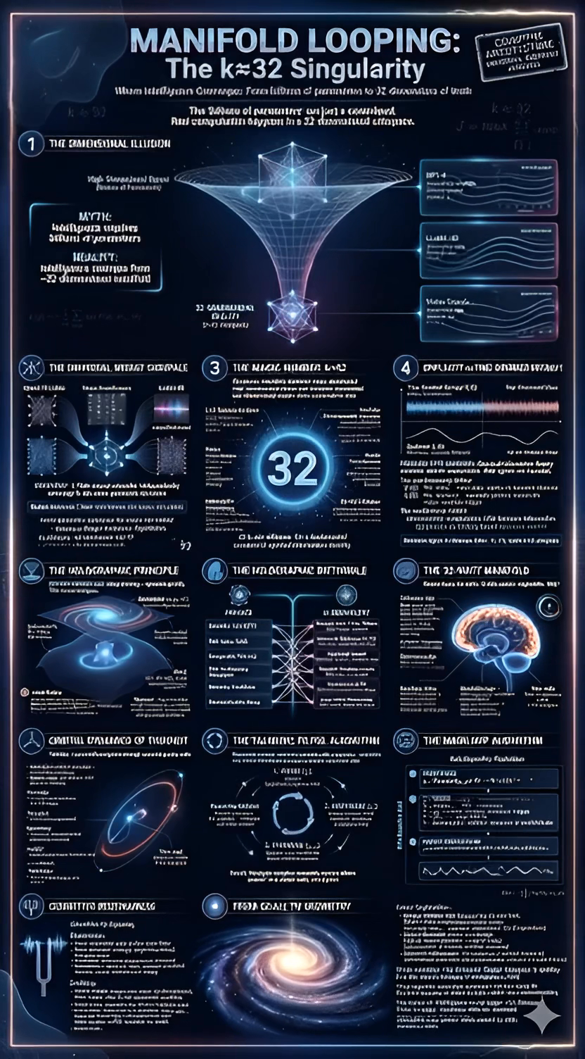 Manifold Looping (Mani'Loop): A Formal Framework for Cognitive Resonance Across the k≈32 Boundary