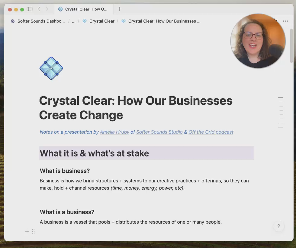 💠 How to Create Change — with your Biz, Art & Life