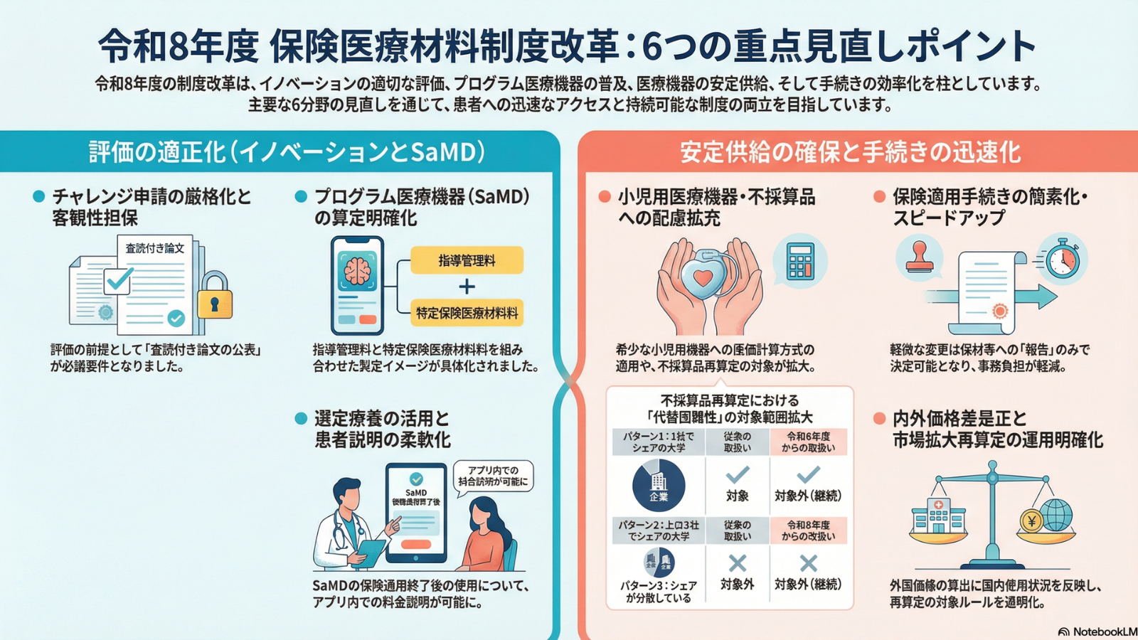 令和8年度保険医療材料制度改革｜6分野の見直し内容を徹底解説 - 岡