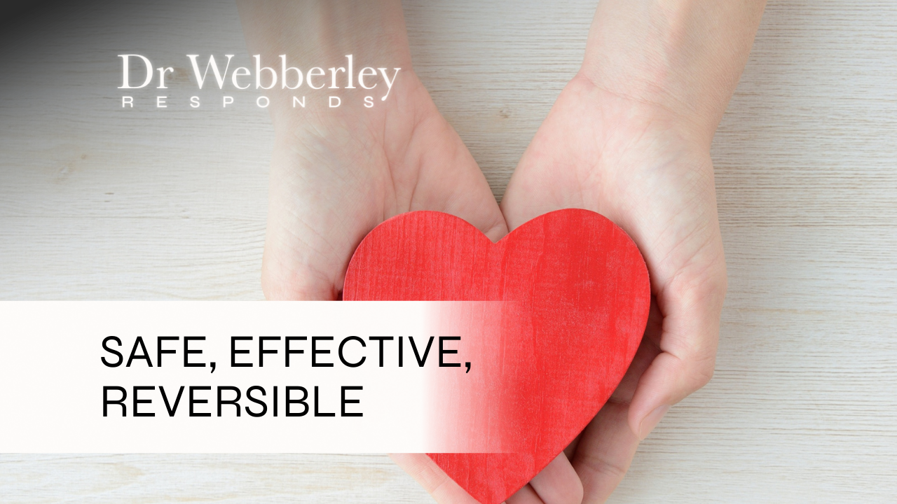 Safe, effective, reversible