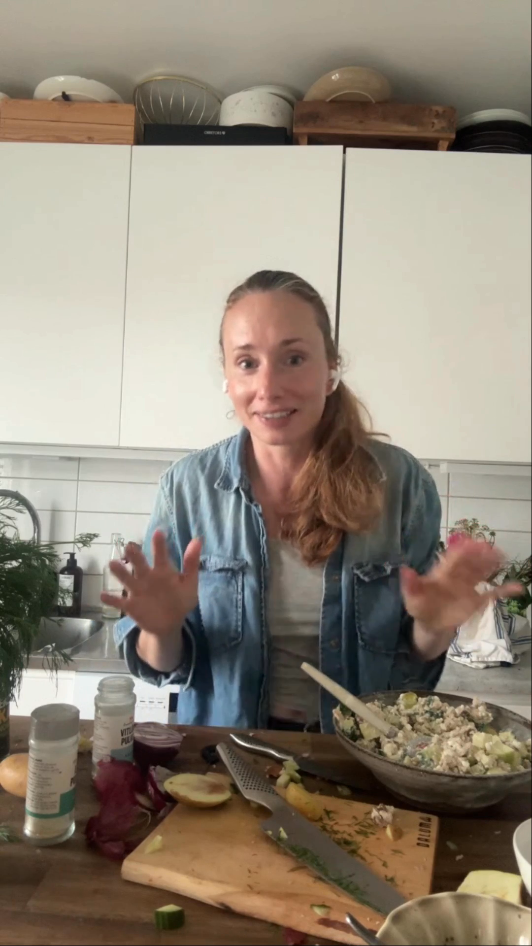 Cook along: Vi lagar en perfekt matlåderätt!  Fransk potatissallad med tofukesoröra