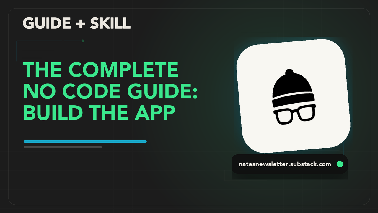 Personal software is here, and you can build yours this week. Grab the setup guide: two routes, four files, every account.