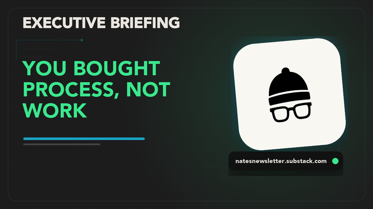 Executive Briefing: You Are Paying for Agent Activity and Calling It Work