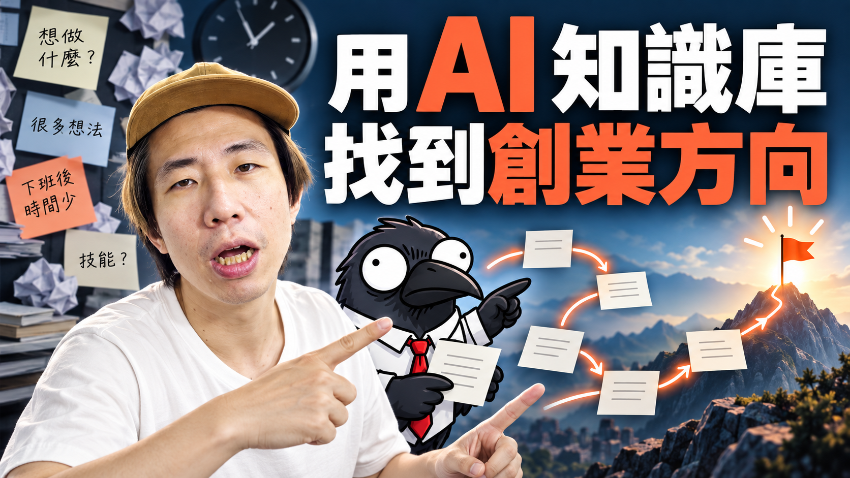 EP-89｜下班時間這麼少，要怎麼研究一人公司創業呢？我用 AI 知識庫找出真正想做的事
